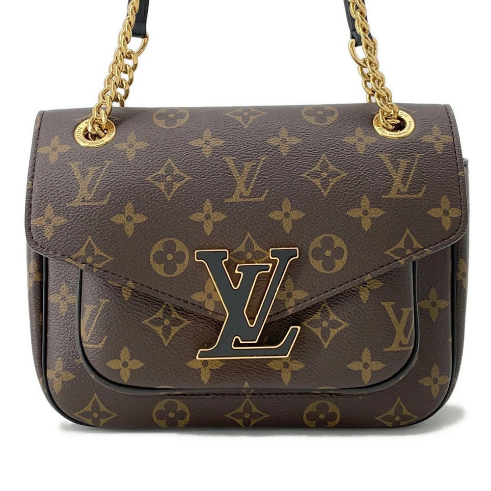 Louis Vuitton Chain Shoulder Bag Monogram Passy